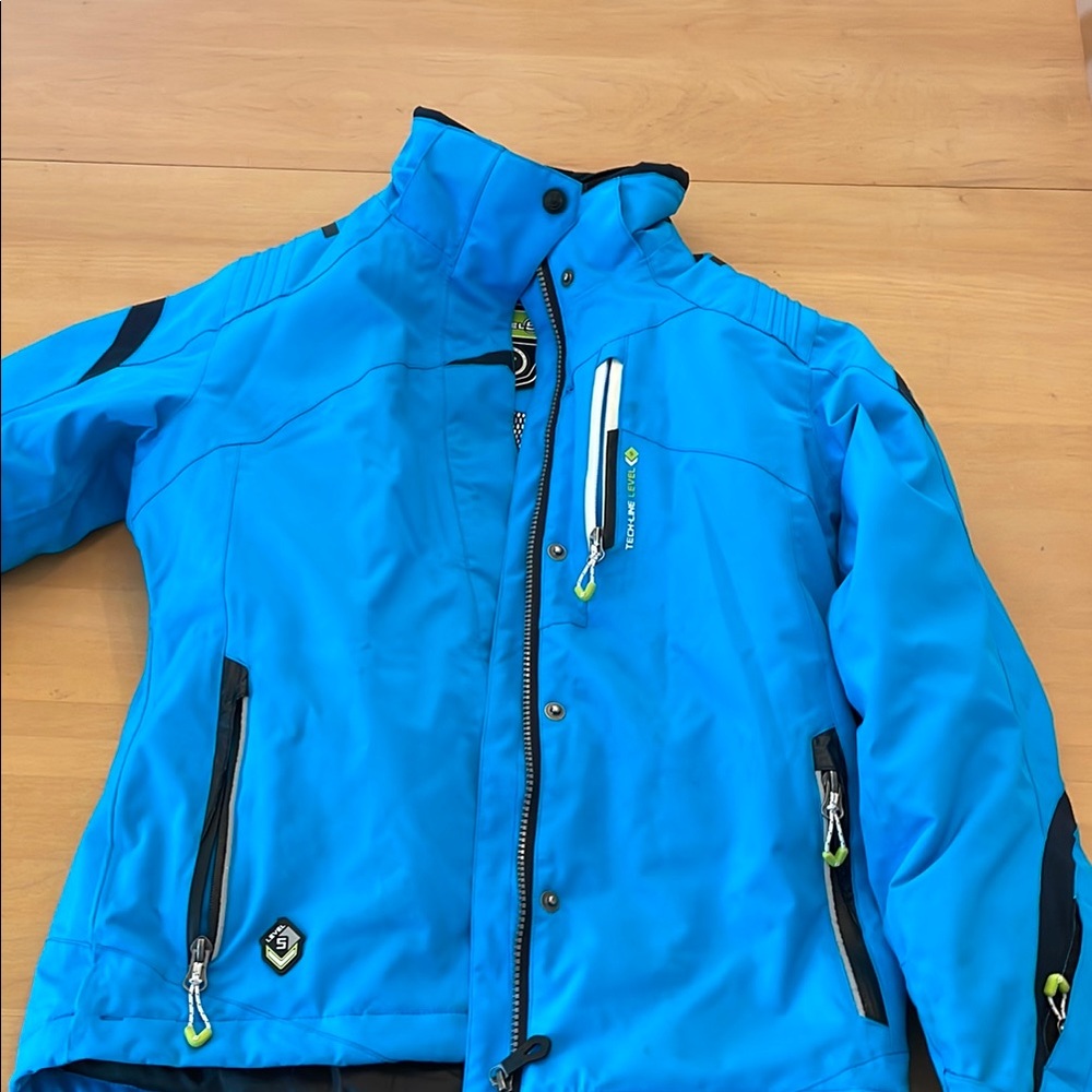 Killtec Blue Ski Jacket with High Collar and Weather-Resistant Fabric